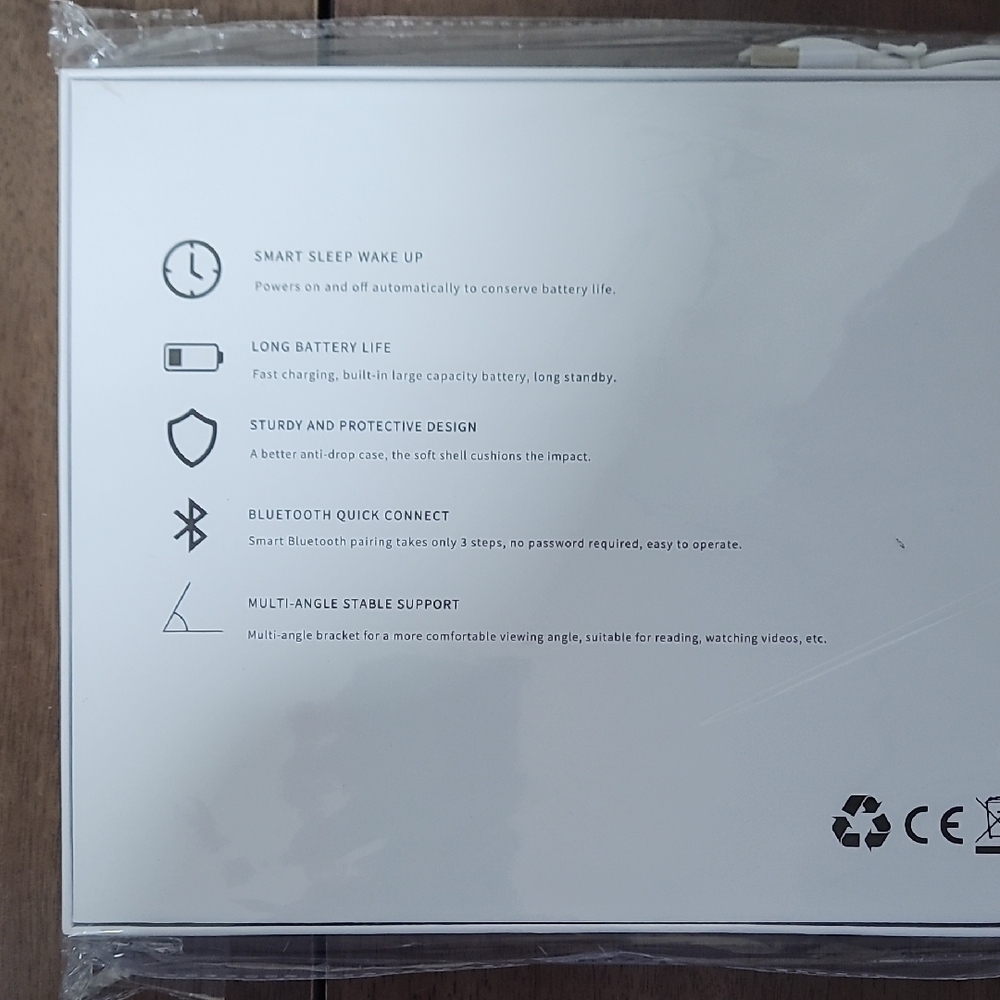 Light Blue Tablet Case with Keyboard - Picture 5 of 5